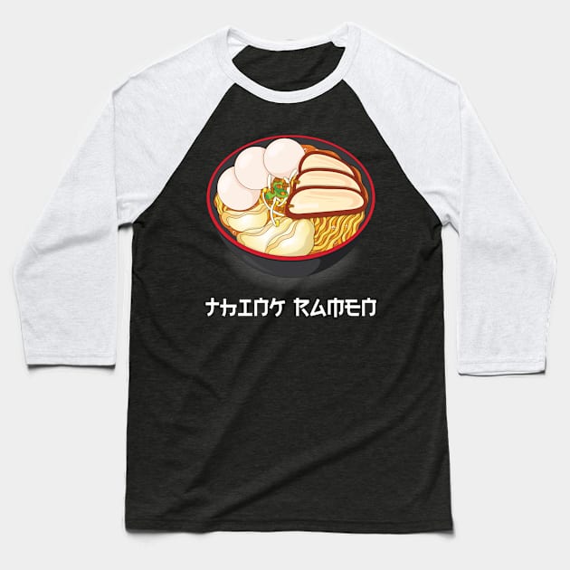 Think ramen ramyun ramyeon. Pasta Noodle lovers Baseball T-Shirt by topsnthings